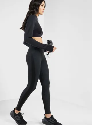 Contrast Seam Detail Athletic Leggings 