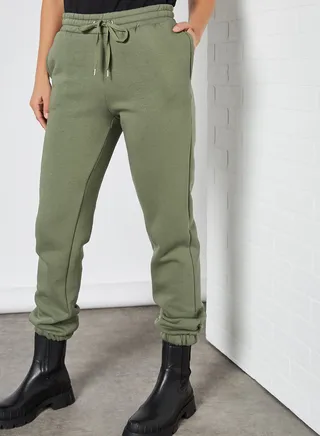 Organic Cotton Sweatpants Dusty Olive(18- 
