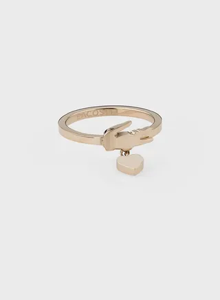 Ionic Plated Carnation Gold Steel Ring