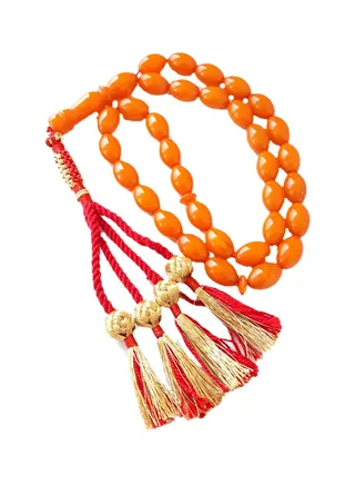 Natural Tiger Eye And Volcanic Lava Prayer Beads 