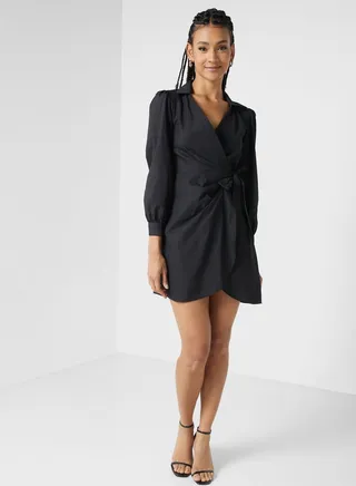 Tie Detail Shirt Dress 
