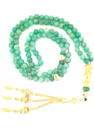 ROYALTY 178.6 Carats Of 99 Natural Genuine Authentic Colombian Emerald Spheres With 18k Gold Plated Beads. 