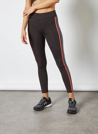 Side Striped Leggings Black 