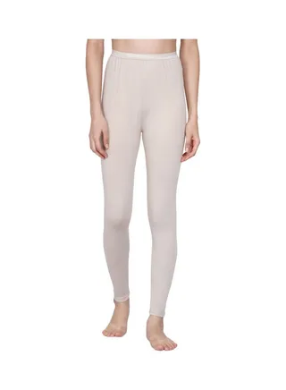 High Waist Ultra Soft Tummy Support Stretchy Leggings Cream 