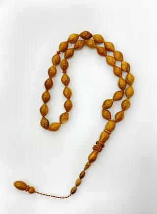 NATURAL KUKA WOOD BEADS MASBAHA PER PIECE 