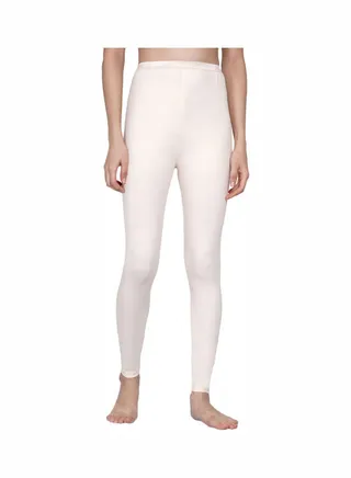 High Waist Ultra Soft Tummy Support Stretchy Leggings Warm Ivory 