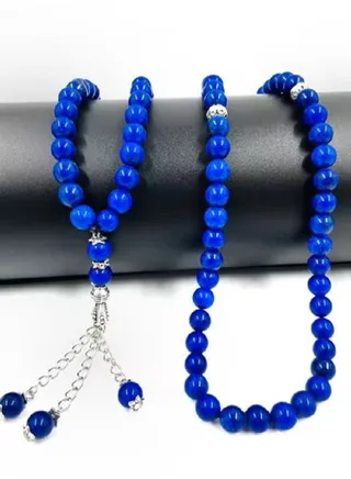 Natural Sapphire Stone 99 Beads Tasbih 