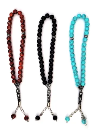 33 Count Muslim Prayer Beads Set of 3 