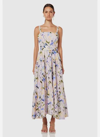 Floral Printed Tiered Dress