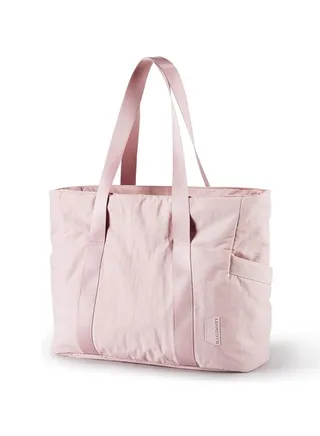 Women Tote Bag Large Shoulder Bag Top Handle Handbag with Yoga Mat Buckle for Gym, Work, School 