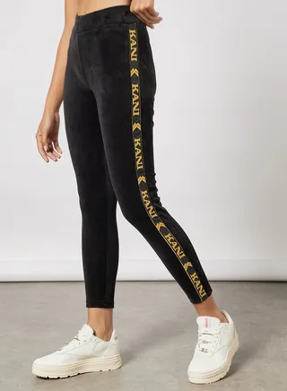 Retro Tape Leggings Black 
