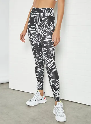 All-Over Print Leggings Black/White 