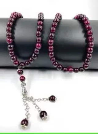 Natural Red Agate Stone 99 Beads Tasbih 