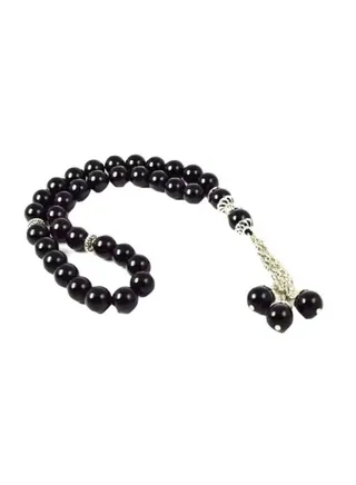 Natural Black Onyx Stone Tasbih 