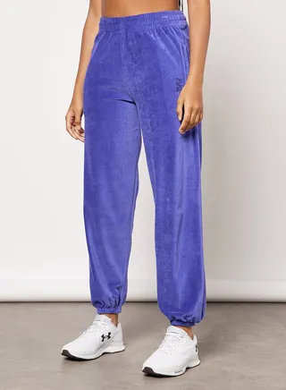 Velour Loose Fit Sweatpants Blue 