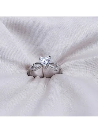 Soiree Zircon Ring Of Fluffy Women's Accessories-Silver 