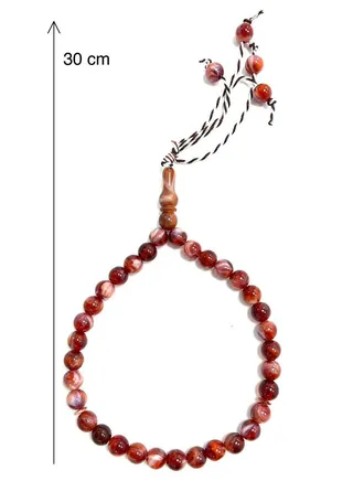 Tasbih Prayer Beads Allah & Muhammad Islamic Prayer Rosary Muslim Islam Misbaha Tasbeeh Sibha 99 &33 Prayer Beads Necklace (11mm 33 beads ) 