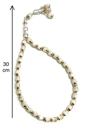 Tasbih Prayer Beads Allah & Muhammad Islamic Prayer Rosary Muslim Islam Misbaha Tasbeeh Sibha 99 &33 Prayer Beads Necklace (10mm 33 beads) 