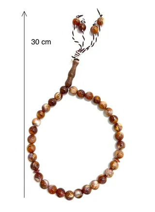 Tasbih Prayer Beads Allah & Muhammad Islamic Prayer Rosary Muslim Islam Misbaha Tasbeeh Sibha 99 &33 Prayer Beads Necklace (11mm 33 beads) 