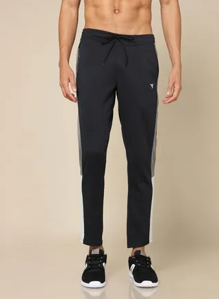 Side Striped 4-Way Stretch Relaxed Fit Track Pants