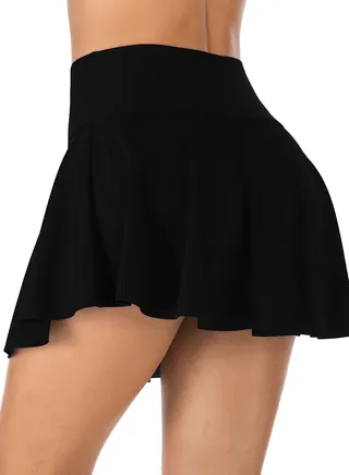 New Swimsuit  Women Plain Color Simple Skirt 