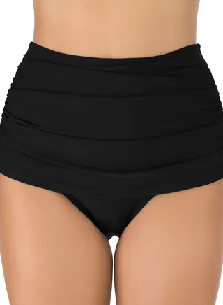 High-waisted Speedos Women's Hip Lift Pants Pleated Speedos Women's Briefs 