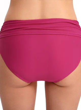 New Speedos Women's Briefs Solid Color Hip Lift Slimmer Pleated Mid-waist Speedos 