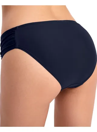 SwimmingPleated Women's Briefs Solid Color 