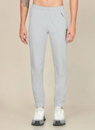 Solid Woven Trackpant with Cuff