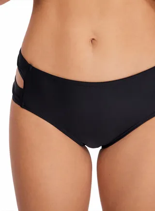 New Swimming Trunks Conservative Pleated Women's Briefs Solid Color Swimming Trunks 