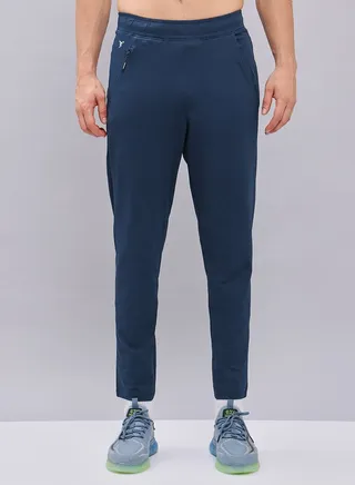 Solid 4-Way Stretch Track Pants