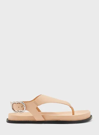 Nat Ankle Strap Flat Sandals