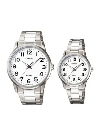 Stainless Steel Analog Couple Watch Set MTP-1303D-7B + LTP-1303D-7B 