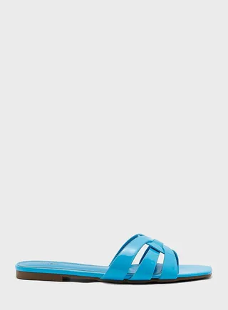 Interwoven Patent Flat Sandal