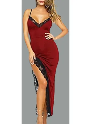 women's solid lycra dress 
