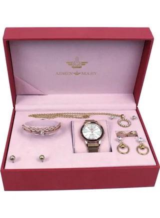 women Fashion Watch and Bracelet Gift Set 