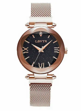 Women Watches Luxury Starry Sky Women's Wrist Watches for Magnetic Strap 