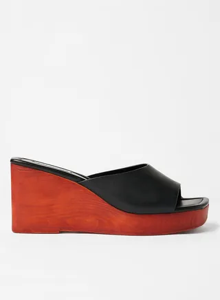 Sabrene Wedge Sandals Black 
