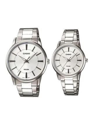 2-Piece Stainless Steel Analog Watch Set MTP-1303D-7A + LTP-1303D-7A 