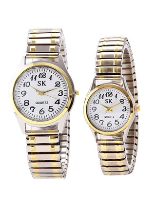 Casual Stainless Steel Quartz Analog Couple Watch NSSB037006573 