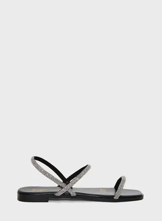 Embellished Double Strap Slingback Sandal
