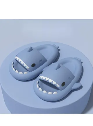 Shark Family Slippers Cartoon Slippers At Home 
