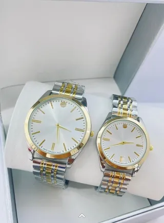 Stylish Wrist Watch Luxury Stainless Steel Belt Waterproof Date Clock Crystal Women Men Couple Quartz Watches 