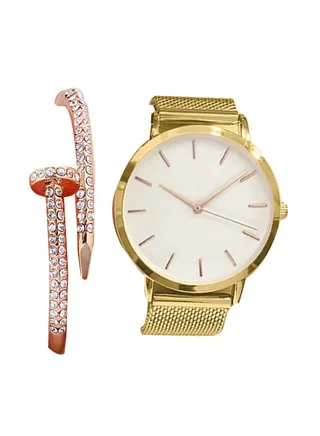 women Stainless Steel Analog Wrist Watch With Bracelet NSSB037006336 