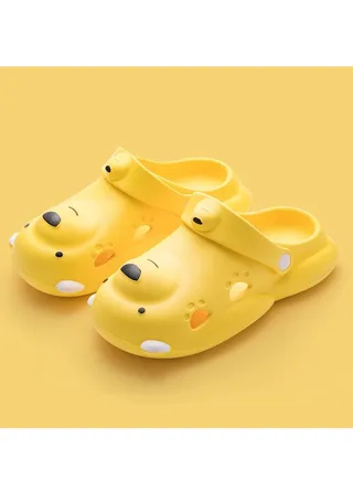 Cute bear slippers Heavy soled deodorant non-slip slippers 