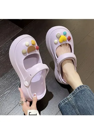 Lovely Thick Soled Deodorant Non-Slip Slippers 