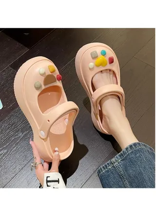 Lovely Thick Soled Deodorant Non-Slip Slippers 