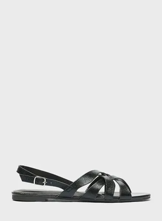 Ankle Strap Flat Sandals 