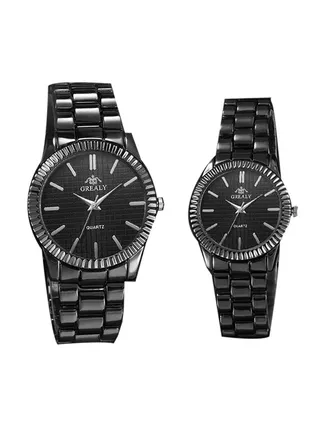 unisex Casual Stainless Steel Quartz Analog Couple Watch NSSB037006560 