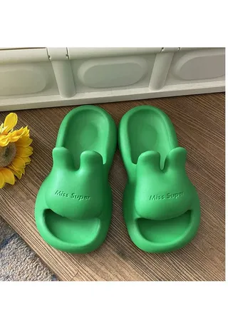 Summer Non-Slip Silent Soft Soled Cute Bunny Slippers 
